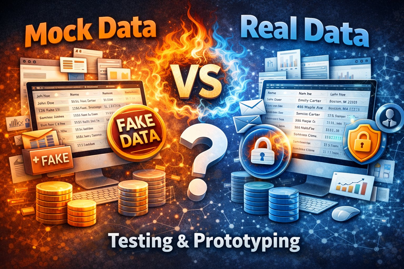 Mock Data vs Real Data: When to Use Fake Data for Testing and Prototyping