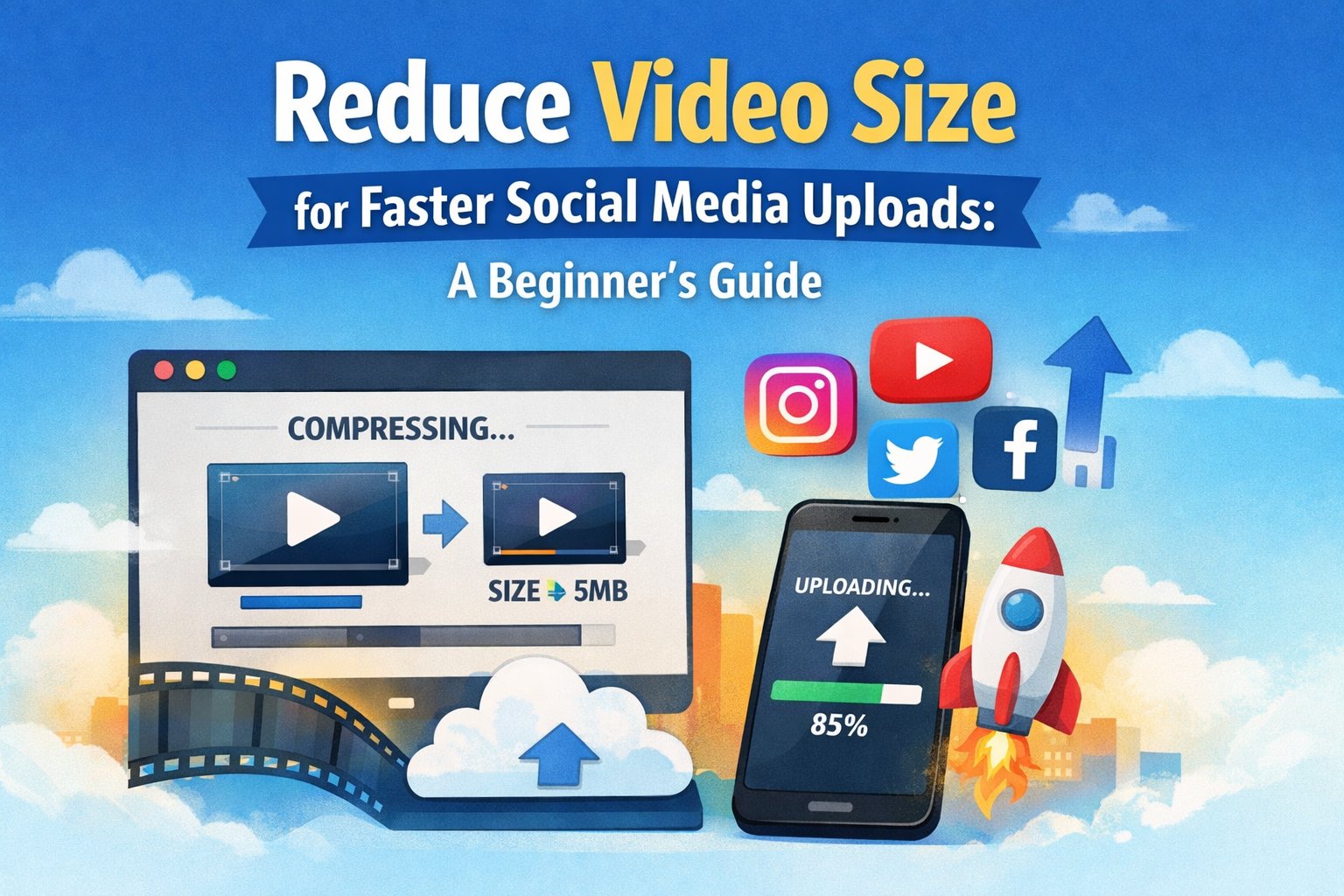Reduce Video Size for Faster Social Media Uploads: A Beginner’s Guide